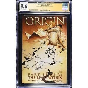 Wolverine The Origin 3 2002 CGC JSA 9.6 Signed Andy Kubert Jenkins COA 501003